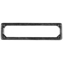 PORTATARGA ANTER. VETTURE >75 ACCIAIO INOX