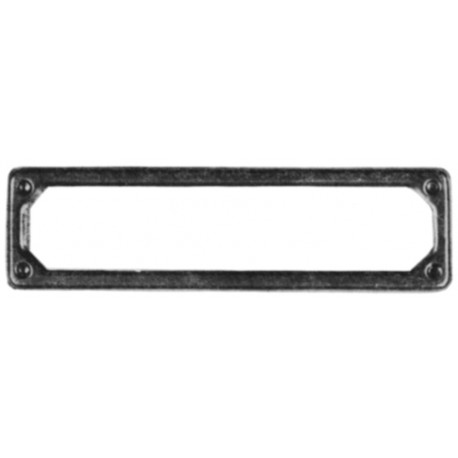 PORTATARGA ANTER. VETTURE >75 ACCIAIO INOX