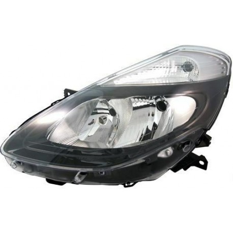 PROIETTORE SX RE CLIO 2009>2012 H7+H7 PARAB.NERA
