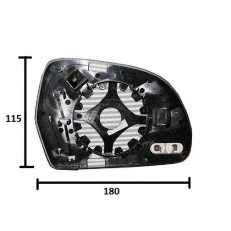 VETRO RETR. AU A4 2011> SX C/PIASTRA TERM.