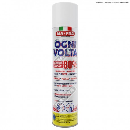 IGIENIZZANTE ISTANTANEO OGNI VOLTA SPRAY ML.300