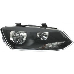 PROIETTORE SX VW POLO 2009>2014 H4 PARAB.NERA